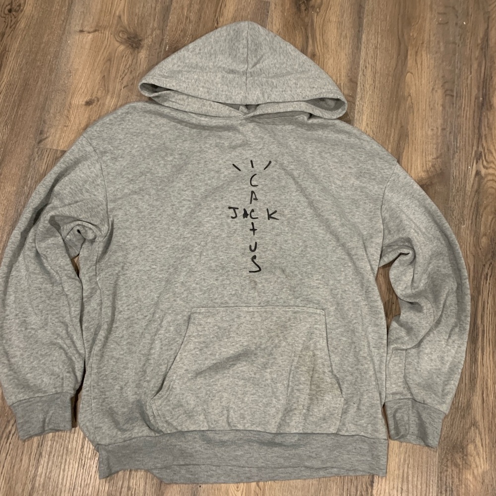 Gray Hoodie with Graphic Design